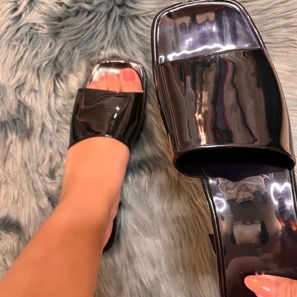 Rubber Slide Sandals - Picture 2 of 5